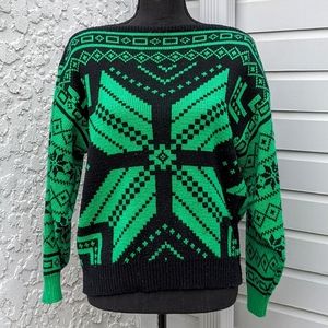 Vintage Boat Neck Knit Sweater